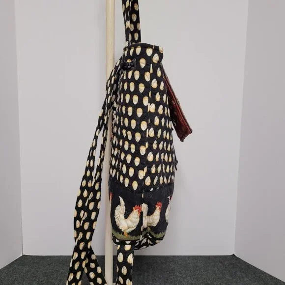 (Rare) Retired Vintage Vera Bradley Chanticleer Rooster Drawstring Backpack - Picture 7 of 13